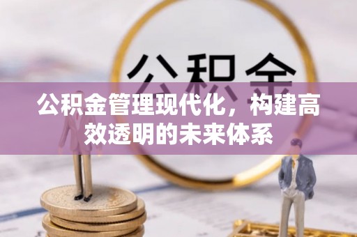 召陵公积金管理现代化，构建高效透明的未来体系