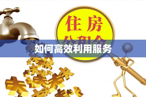 召陵如何高效利用服务