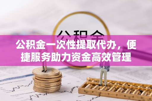 召陵公积金一次性提取代办，便捷服务助力资金高效管理